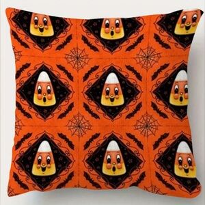 New Halloween Candy Corn Throw Pillow Cover